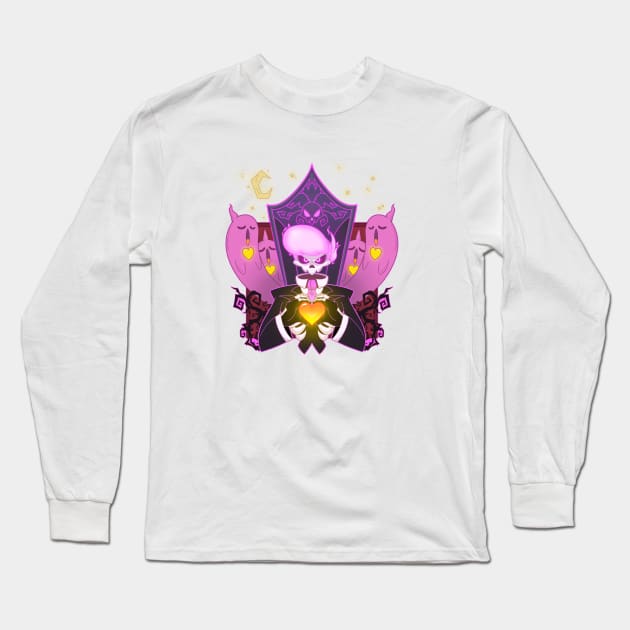 Mystery Skulls Ghost Long Sleeve T-Shirt by LovelyKouga